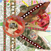 Reni Gower Small Works Mixed Media - Collage and Acrylic on paper