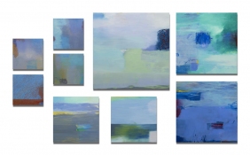 Rita Shapiro Multiple Panel Paintings Oil