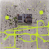  Past work archives-original Ink on aluminum panel, with attached digital image on aluminum