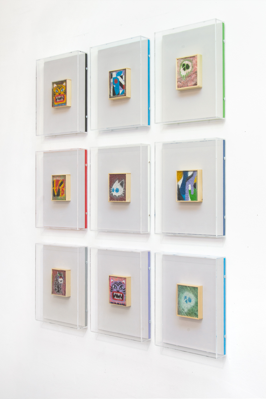 ROBERT BRINKER MINI PAINTINGS, 2024-2025 Spray paint on felt