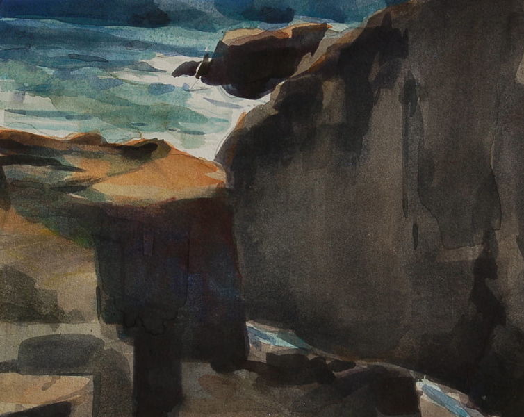 Robert Dorlac Acadia National Park Artist Residency watercolor