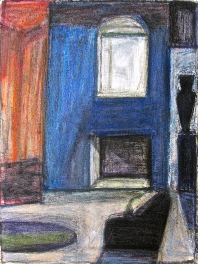 Robert G. Edelman        Art Consultant/Writer/Independent Curator     Interiors 90's Acrylic, pastel and graphite on paper