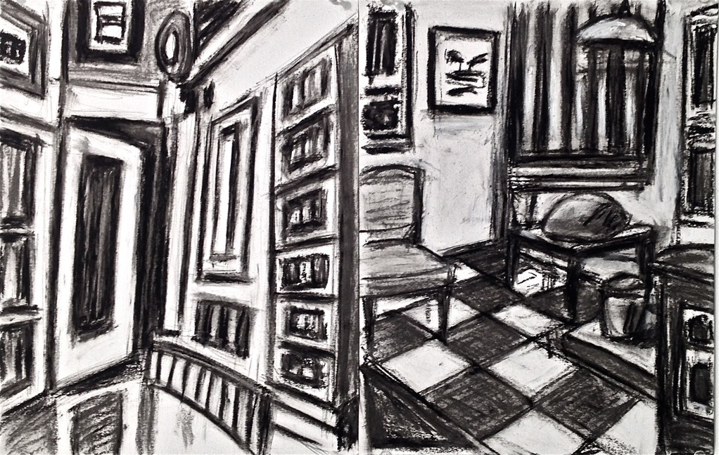 Robert G. Edelman        Art Consultant/Writer/Independent Curator     Interiors  oilstick, graphite, charcoal on paper