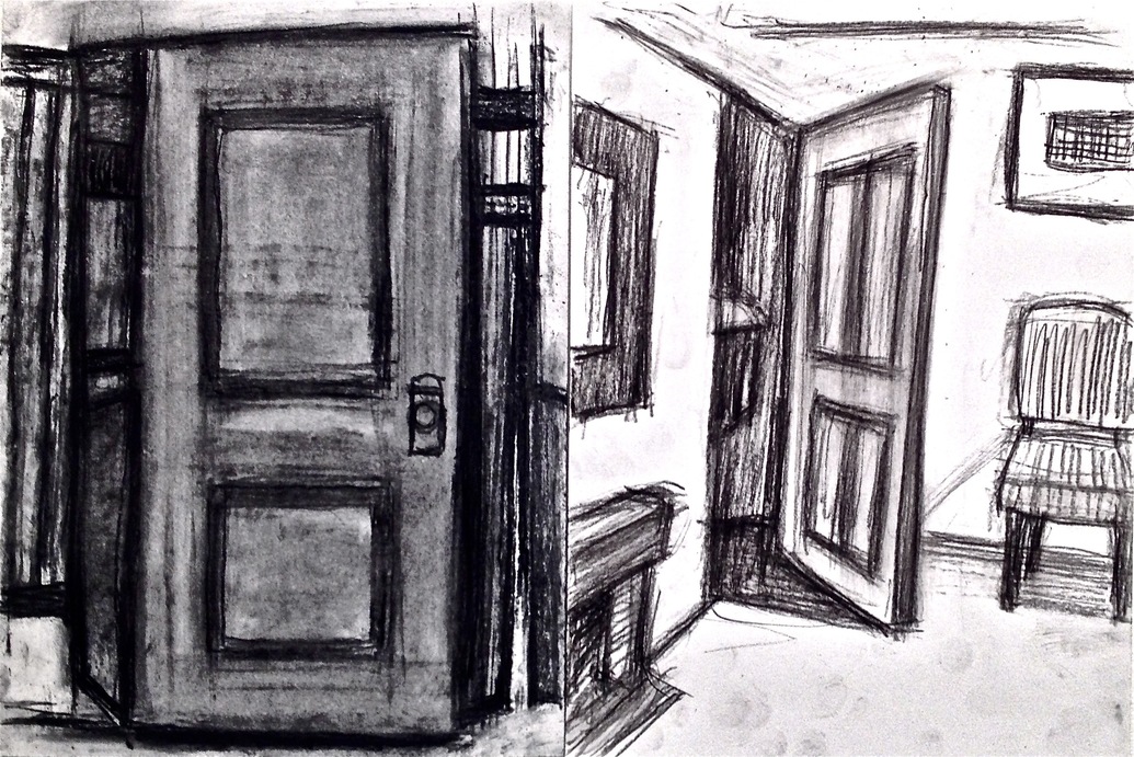 Robert G. Edelman        Art Consultant/Writer/Independent Curator     Interiors  oilstick, graphite and charcoal on paper