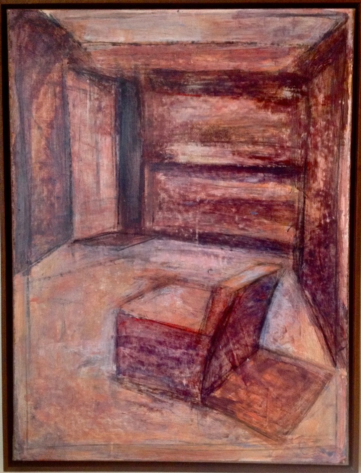 Robert G. Edelman        Art Consultant/Writer/Independent Curator     Interiors 90's Acrylic on paper, mounted on linen (framed)