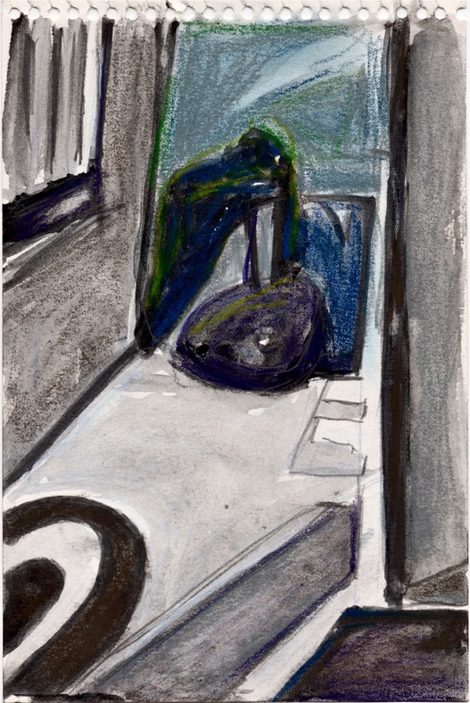 Robert G. Edelman        Art Consultant/Writer/Independent Curator     Interiors  Ink, charcoal. pastel on paper