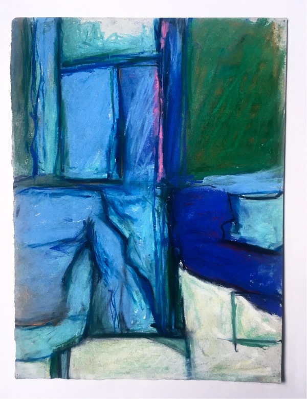 Robert G. Edelman        Art Consultant/Writer/Independent Curator     Interiors  Pastel, colored pencil, charcoal on paper