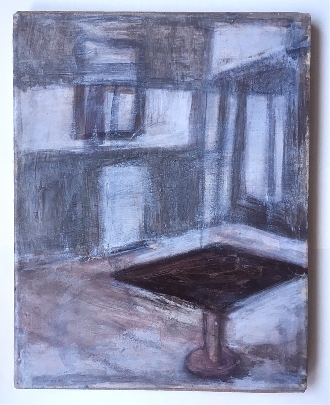 Robert G. Edelman        Art Consultant/Writer/Independent Curator     Interiors 90's Acrylic on paper