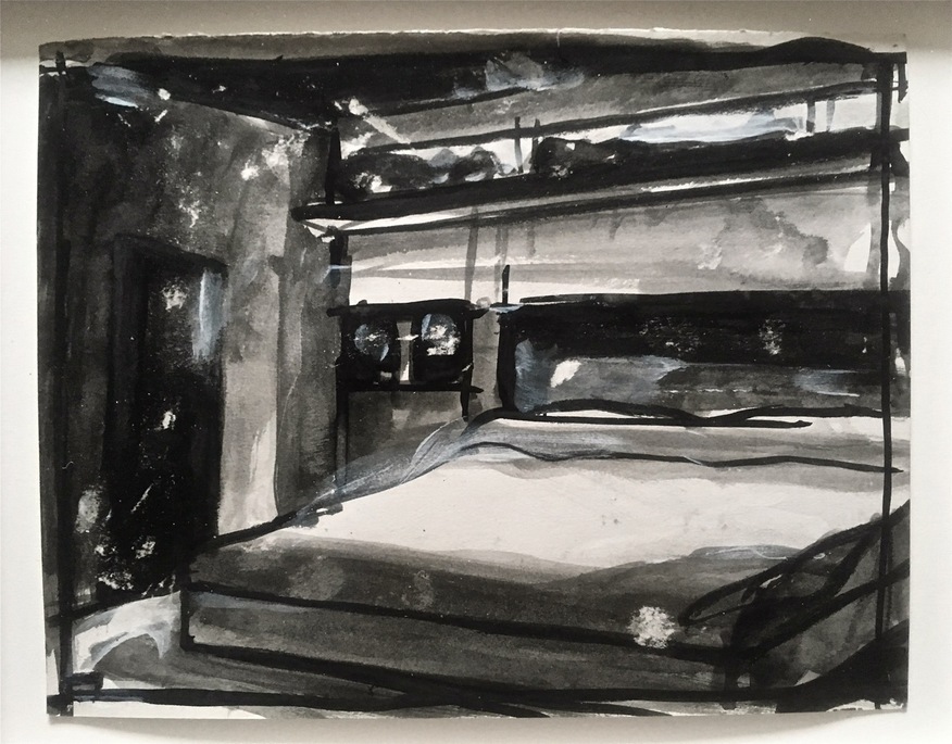 Robert G. Edelman        Art Consultant/Writer/Independent Curator     Interiors 90's Ink, acrylic, charcoal on paper