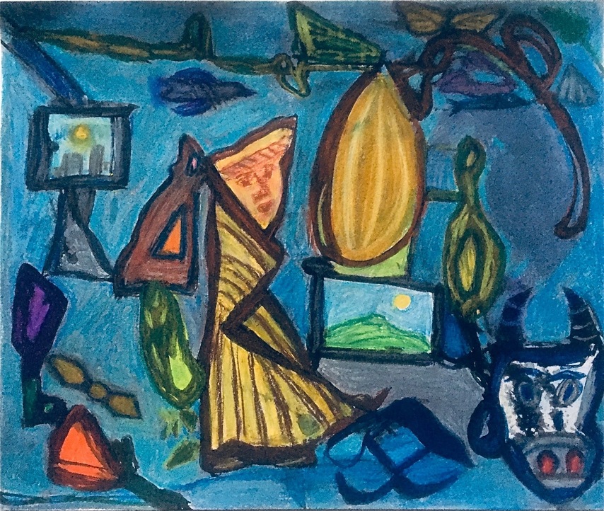 Robert G. Edelman        Art Consultant/Writer/Independent Curator     Works on paper Acrylic, pastel, crayon  on paper