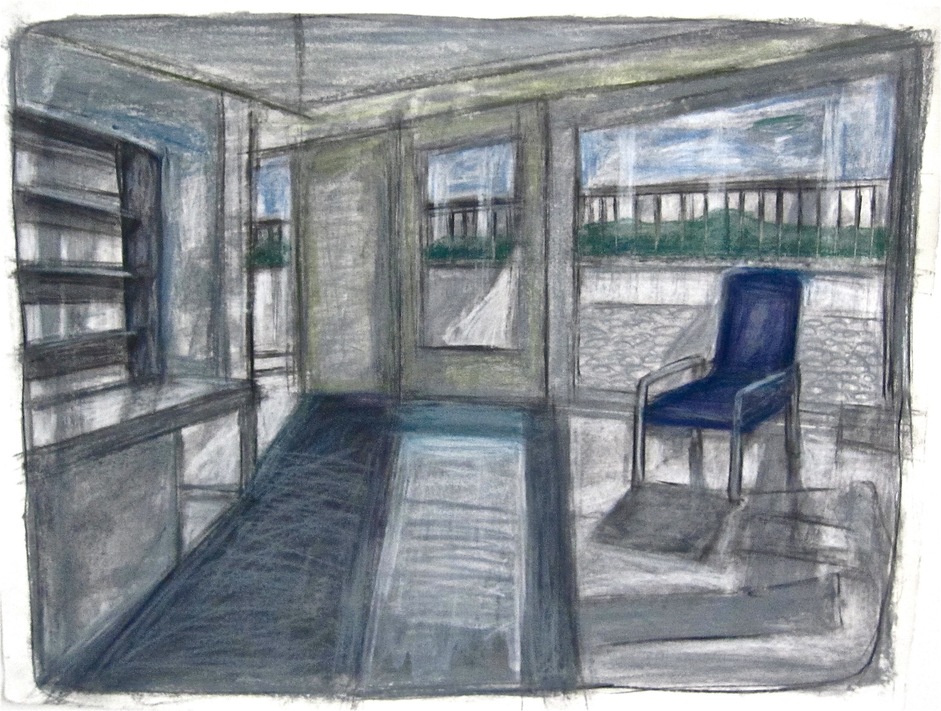 Robert G. Edelman        Art Consultant/Writer/Independent Curator     Interiors  Acrylic, pastel and graphite on paper