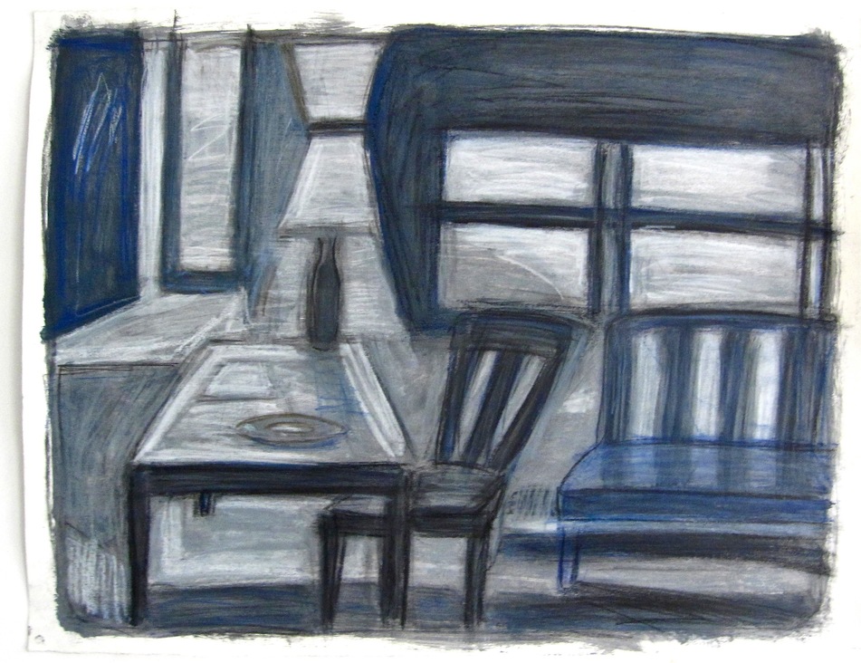 Robert G. Edelman        Art Consultant/Writer/Independent Curator     Interiors  Acrylic, oil pastel and graphite on paper