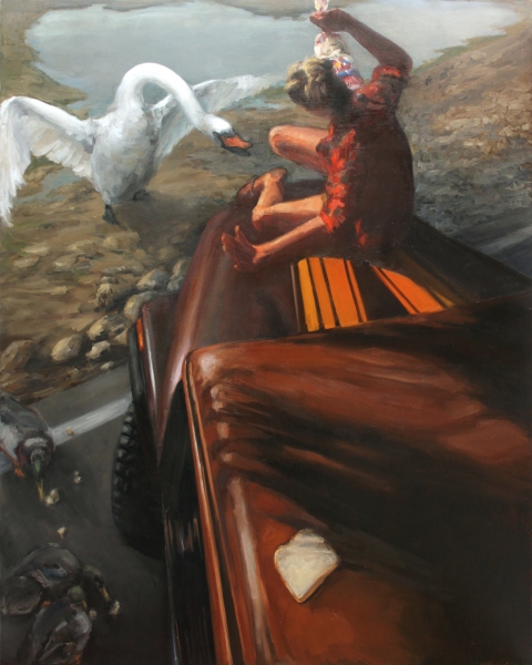 ROBIN JOHNSON  The Nature Of oil/wood panel