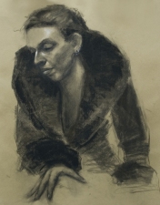 Woman with Fur Coat