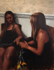 ROBIN JOHNSON  As it Were oil/wood panel