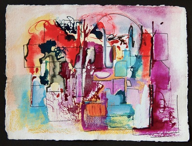 Rochelle Fogel Works on paper watercolor, ink