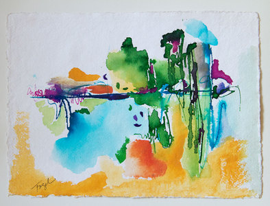 Rochelle Fogel Works on paper watercolor