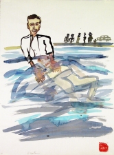 Roger Palmer 1990 to 1999 ink on rag