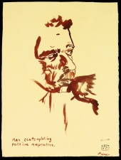 Roger Palmer 1980 to 1989 ink on rag