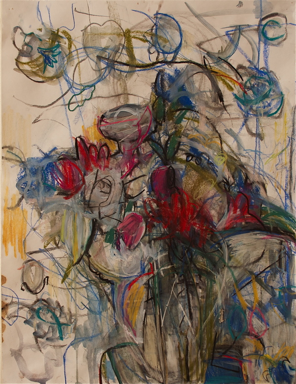 RO LOHIN Flower and Landscape Works on Paper 