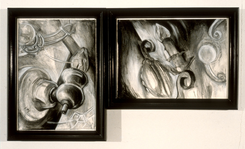 Rosemarie Bernardi Museum Studies Drawings Charcoal, Pastel