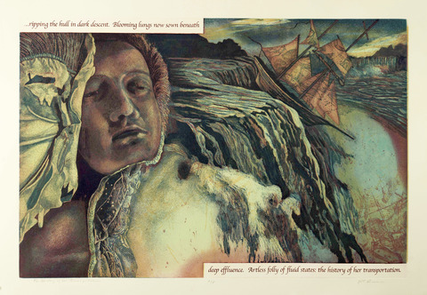 Rosemarie Bernardi Tidal Tales Series - 2000 - 2012 Multi-plate Intaglio + Relief