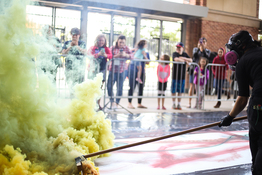 Texas A and M, Engineering School,  Zachary Collection, Smoke Painting #44