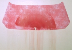 Rosemarie Fiore Studio Windshield Wiper Paintings Transmission fluid on paper