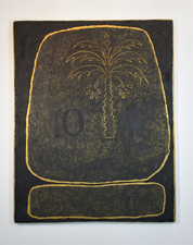 RYAN SARTIN Paintings Palm ash on fabric