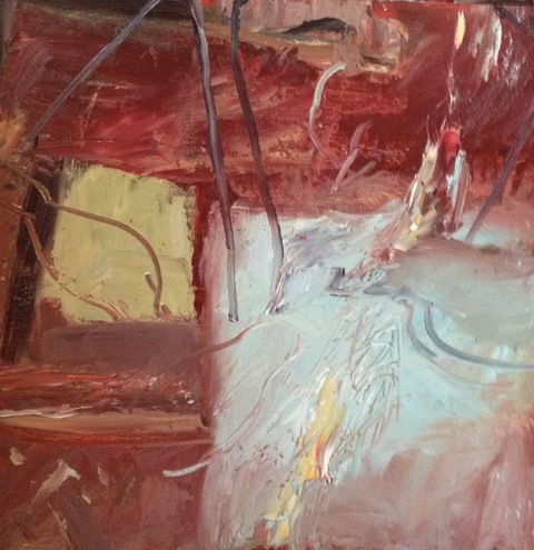 Roz Sommer Abstraction Oil on Board
