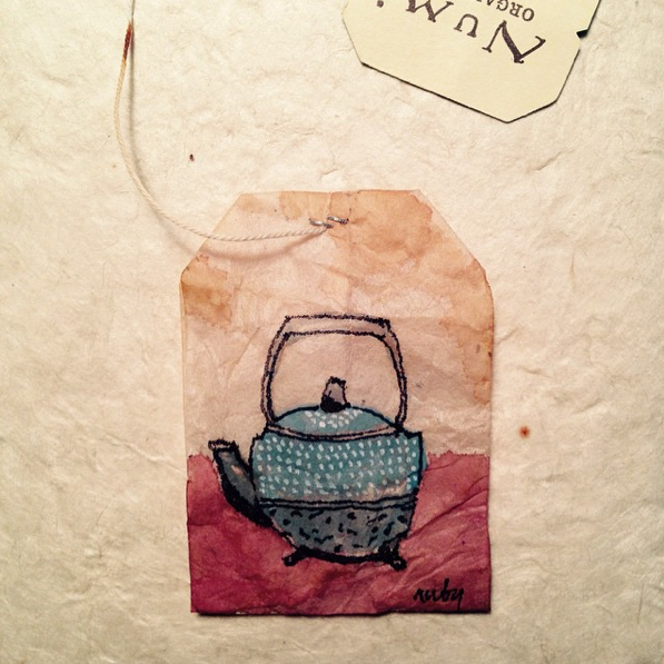 RUBY SILVIOUS Tea Bag Art 363 Days of Tea (2015)