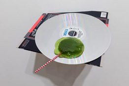 RUNE OLSEN Will to Power Laserdisk, resin, steel and mosquito w/artist blood