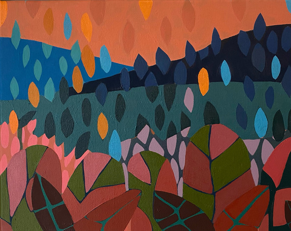 Abstracted Leaves and Mountains