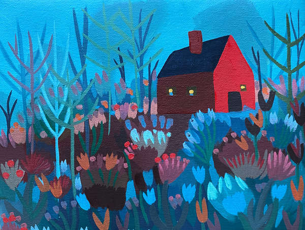 Spring RED House 
