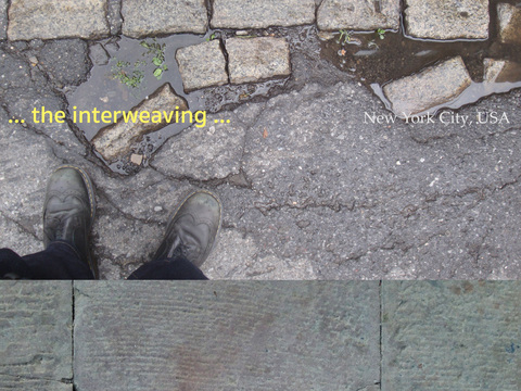Three Stones from Three Cities (collage) contingency dimensions and media vary
