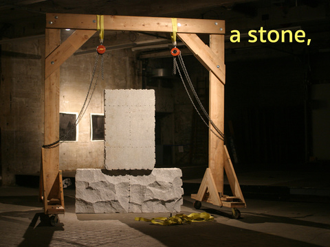Solid with Breaking (partially disassembled) contingency 5 tons of granite