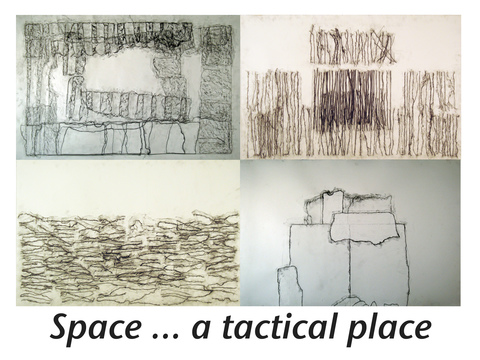 Granite Wall Drawings (collage) contingency graphite on paper