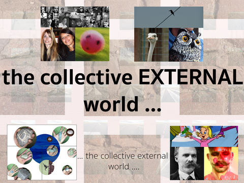 Heutegesternmorgenwelt Collage contingency dimensions vary