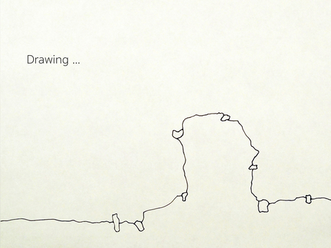 Horizon Lines #42 contingency ink on paper