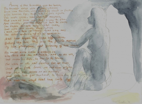 Sam Thurston Poem Drawings watercolor