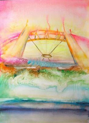 Sandra Vucicevic POSTCARDS FROM THE ABSTRACT(ED) UNIVERSE Watercolors and pencil on paper