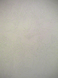 Sarah Iremonger Lumpy Art History 2001-03 Household enamel paint on canvas