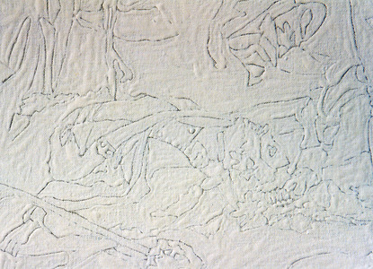 Sarah Iremonger Lumpy Art History 2001-03 Household enamel paint on canvas