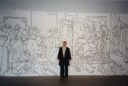 Sarah Iremonger Lumpy Art History 2001-03 Acrylic paint on wall