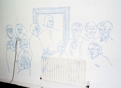 Sarah Iremonger Murals 2000-02 Acrylic paint on wall / performance