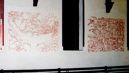 Sarah Iremonger Murals 2000-02 Acrylic paint on wall