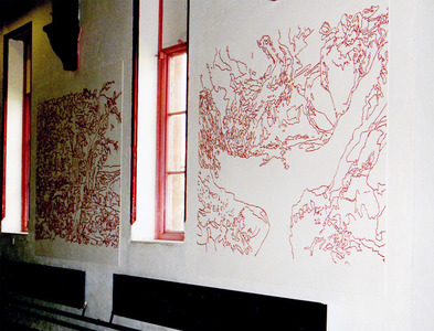 Sarah Iremonger Murals 2000-02 Acrylic paint on wall