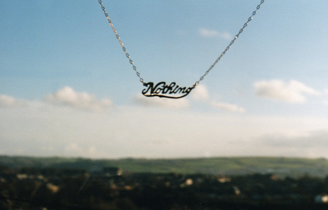 Sarah Iremonger Nothing & The Quandary of Painting 1998-2003 Silver identity necklace