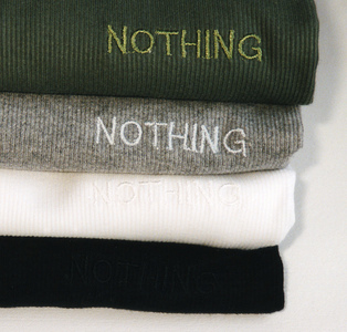 Sarah Iremonger Nothing & The Quandary of Painting 1998-2003 T-shirts, embroidered name tags