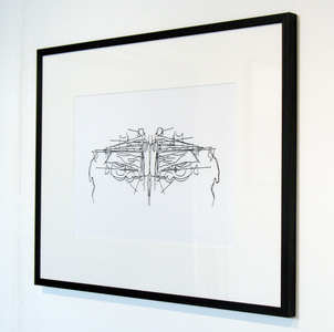 Sarah Iremonger Solipsism Series 2013-15 Framed digital print of drawing on epson archival paper